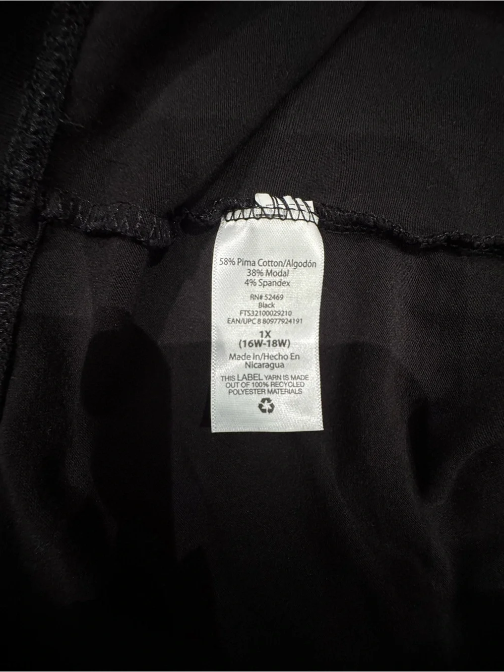 Terra & Sky Black V-Neck Long Sleeve Top - Picture 6 of 7